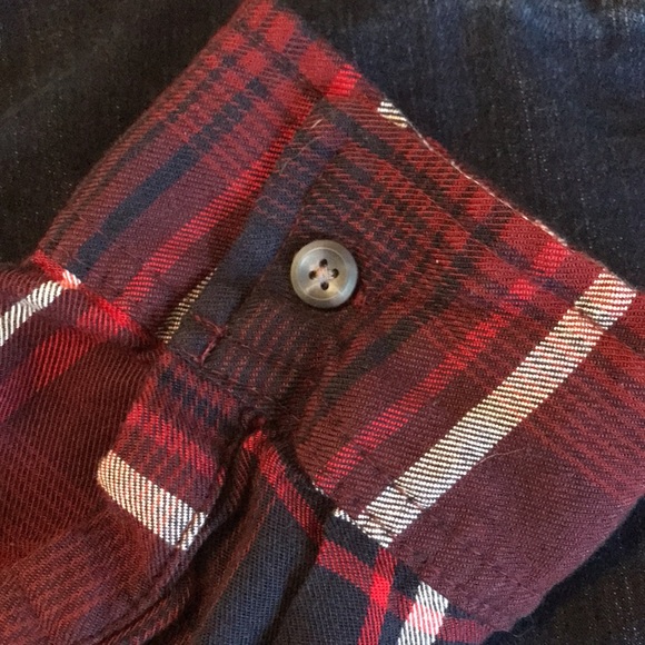 Isabel Maternity Tie Waist Plaid Top - Picture 4 of 5